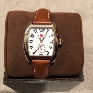 💯 authentic Michele Urban with leather band.